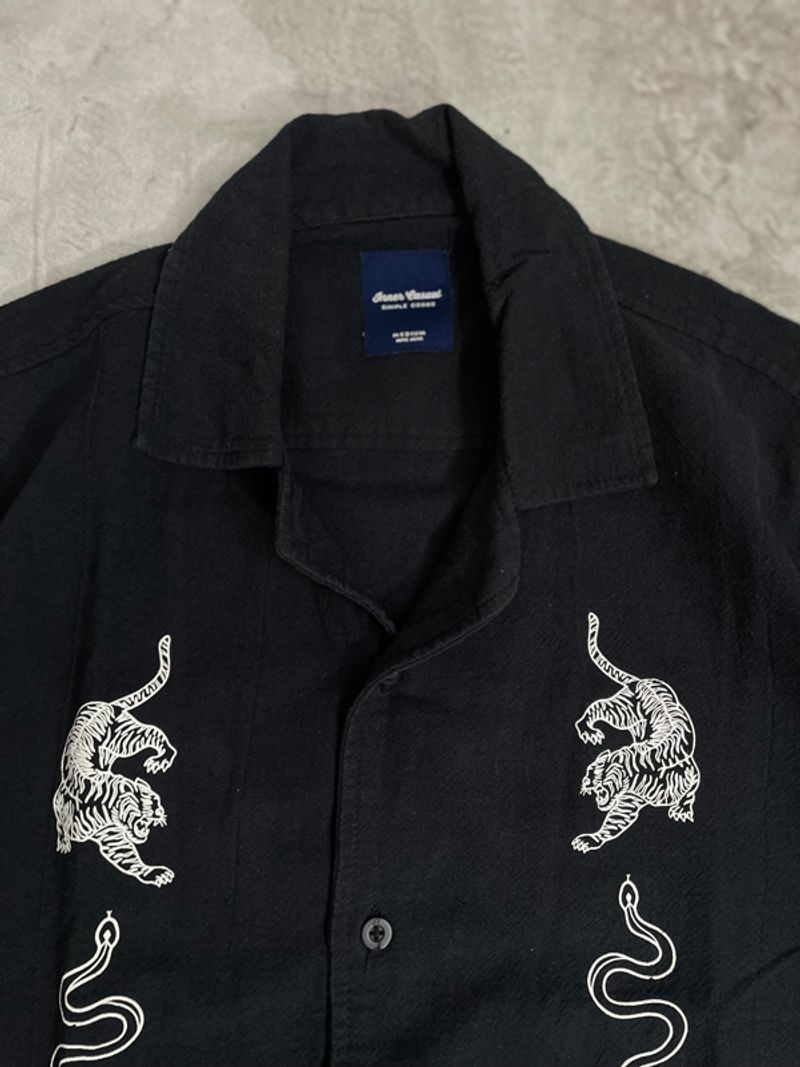 Inner Casual Open Collar Shirt Pattern, foto 4