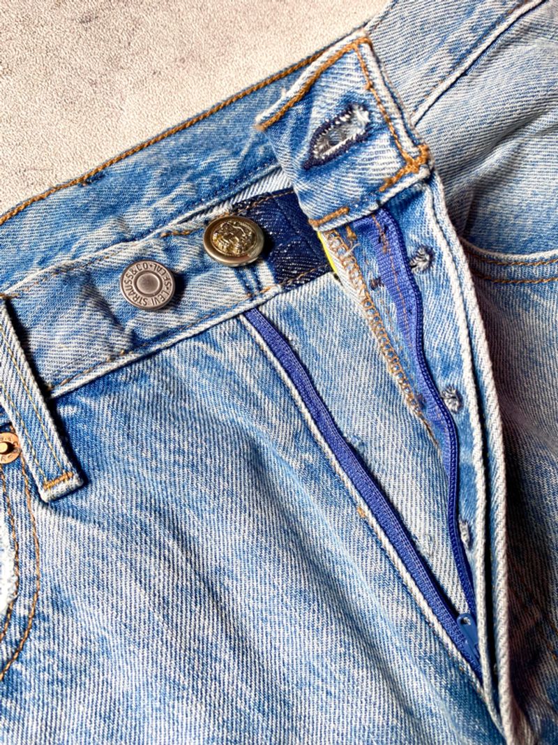 LEVIS 501 x PEANUT SNOOPY LIGHT BLUE JEANS, foto 8