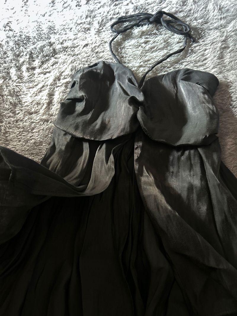 black shimmer party top jellyfish style, foto 2