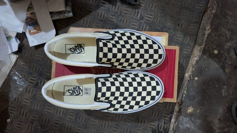 Sepatu Vans classic slip on checker board, foto 2