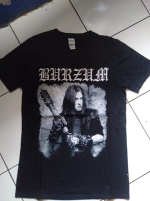 Gildan Vintage Pakaian Nasional T-shirt Pria white black