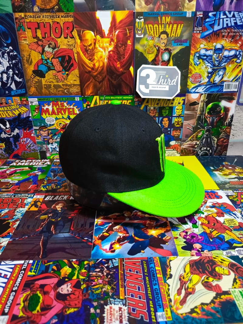 Vintage Casual Hat Pria green black, foto 3