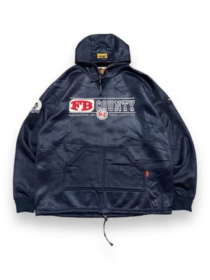 Streetwear Y2K Windbreaker Pria white gray