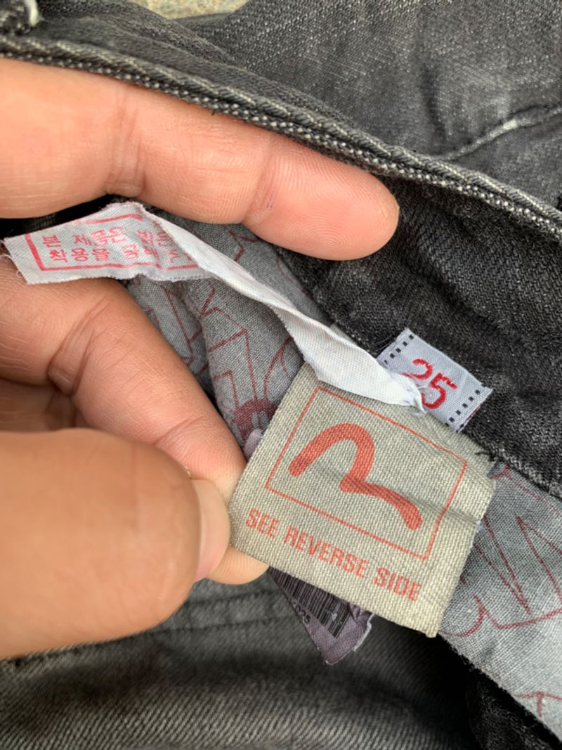 y2k Evisu Jeans Hot Pants, foto 8