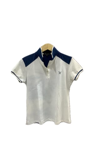 Sportswear Casual Shirt Wanita white navy