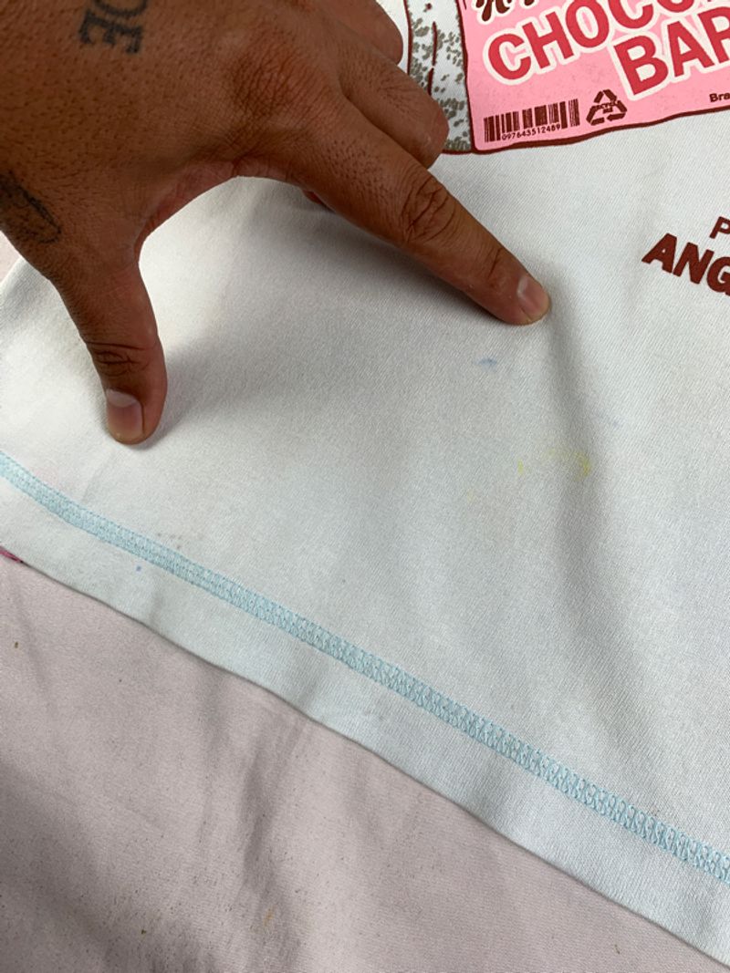 2000s Angel Blue Chocolate Ringer Top (XS), foto 10