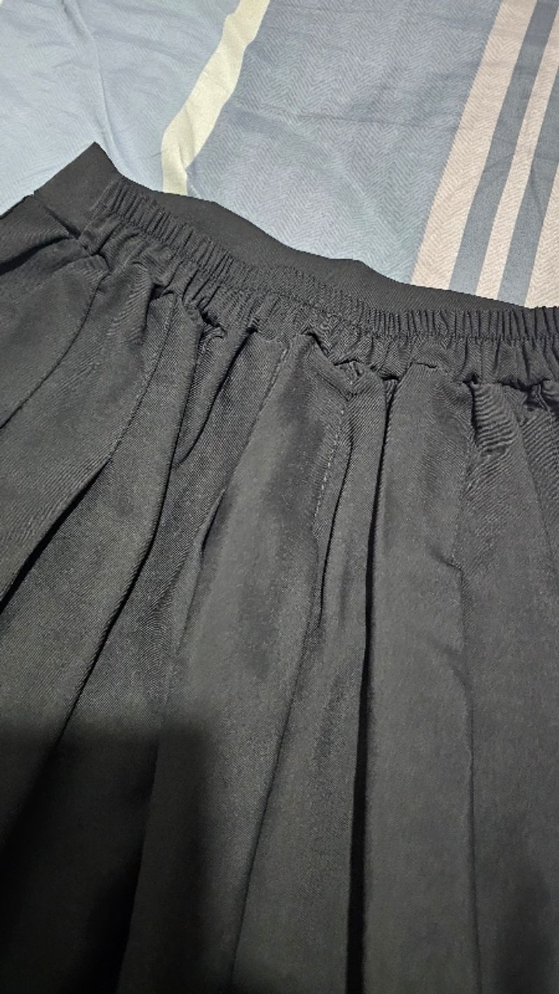 Rok jepang lipit hitam, foto 3