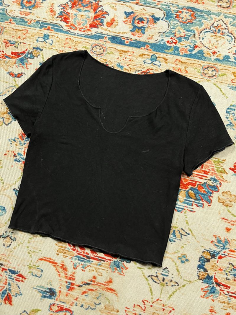 Kaos korean crop top, foto 2