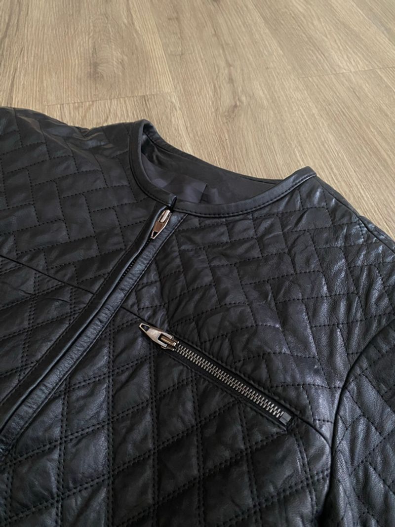 LEATHER BOMBER JACKET | CASUAL | OUTER | BIKER, foto 2