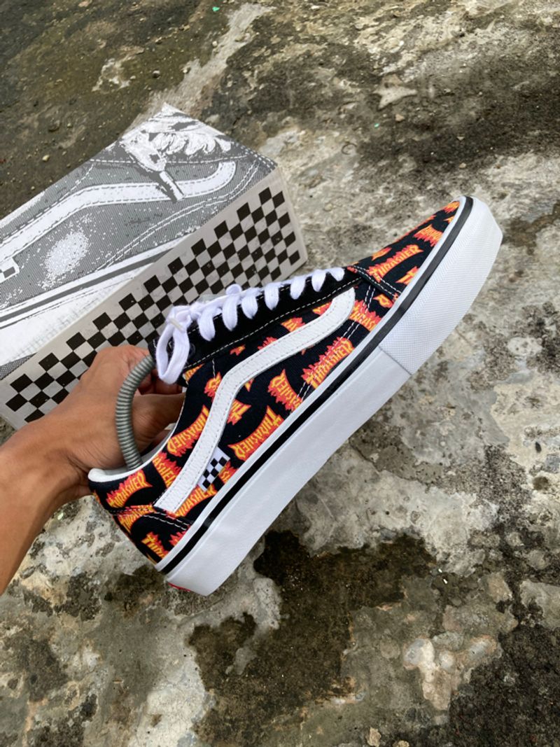 VANS OLDSKOOL SKATE THRASHER BLACK MULTI, foto 5