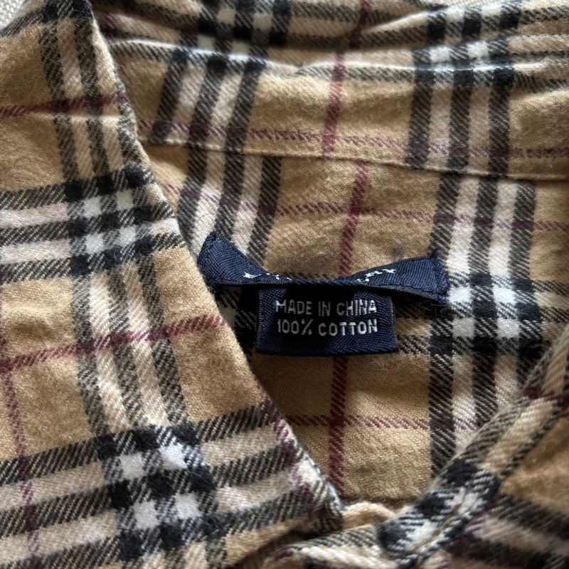 Burberry Nova Check Beige Flannel Shirt, foto 6