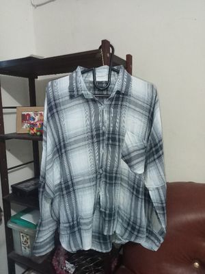 atasan kemeja flanel plaid tartan #028