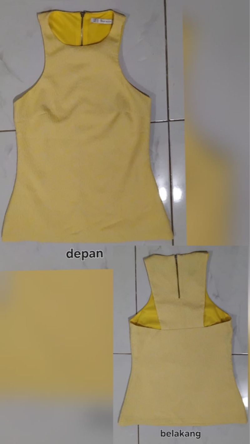 Sleeveless yellow top, foto 9