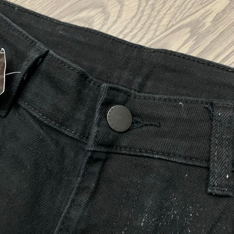 JEANS HITAM GU BOOTCUT, foto 7