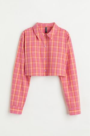 kemeja crop H&M