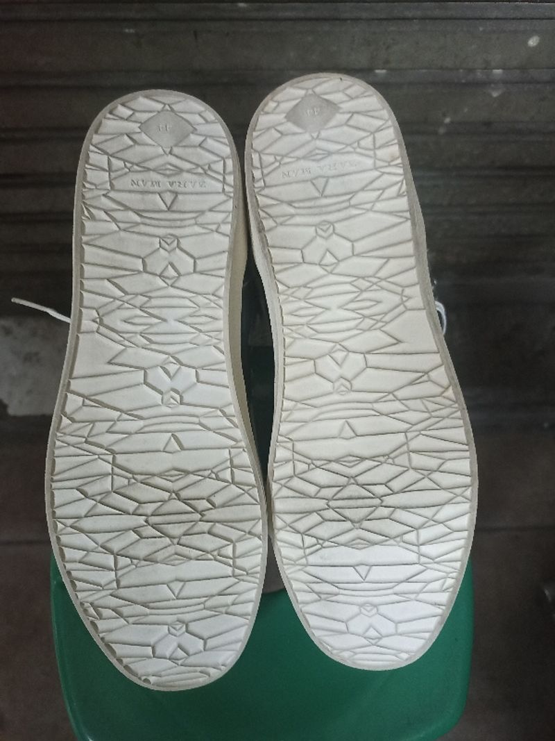 Zara man hi top silver sneakers, foto 5