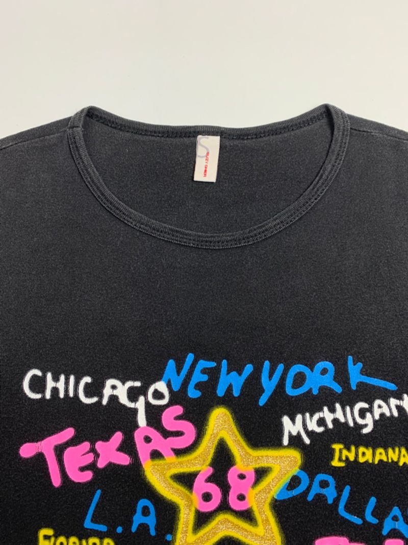 Y2k SUZY SHIER Tee Multicolor Graphic, foto 2