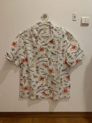 H&M Casual Casual shirt Pria white