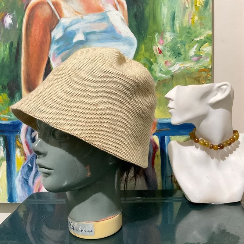 Topi Rajut Krem Mulus, foto 2