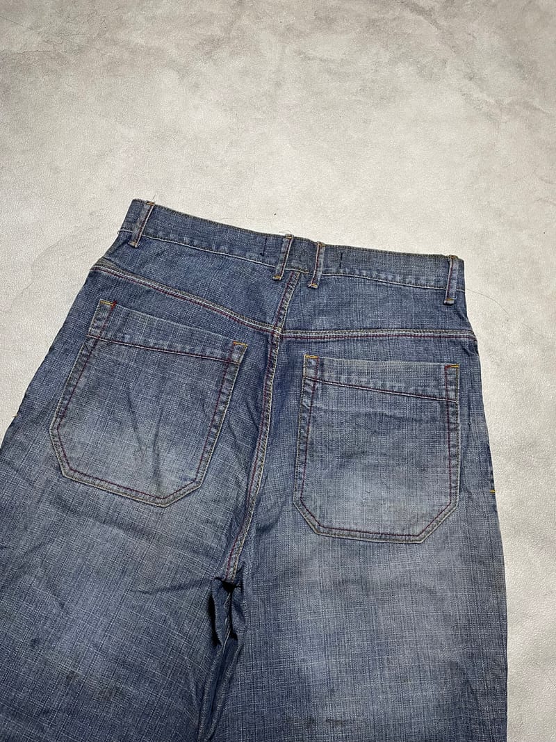 Y2K Short Pria navy blue, foto 4
