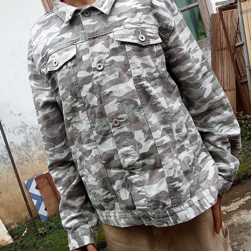 CAMOUFLAGE TRUCKER JACKET, foto 4