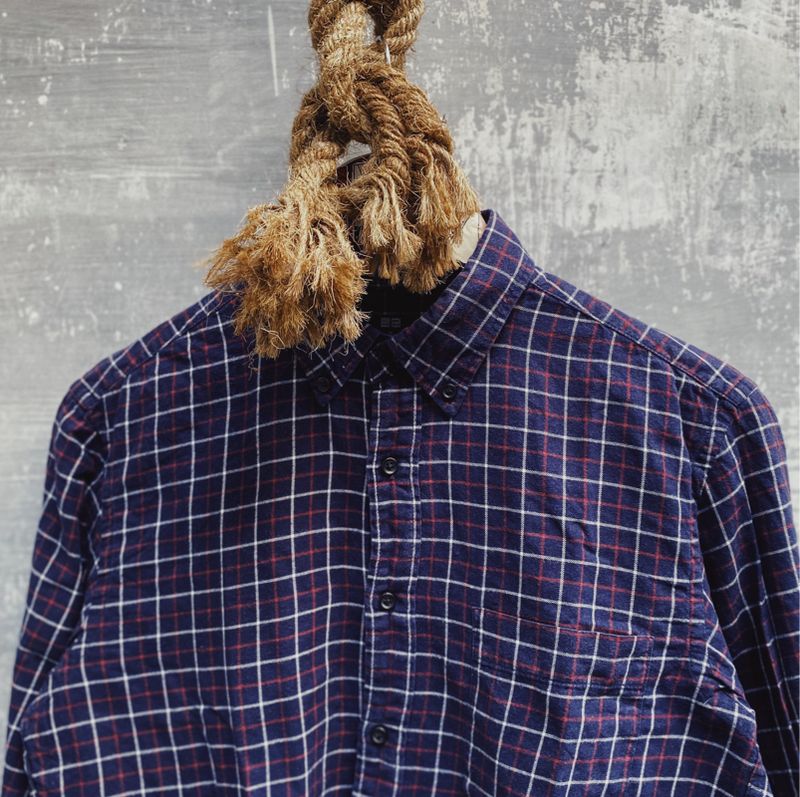 kemeja flanel uniqlo, foto 2