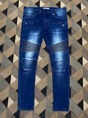 •Hyper denim pants