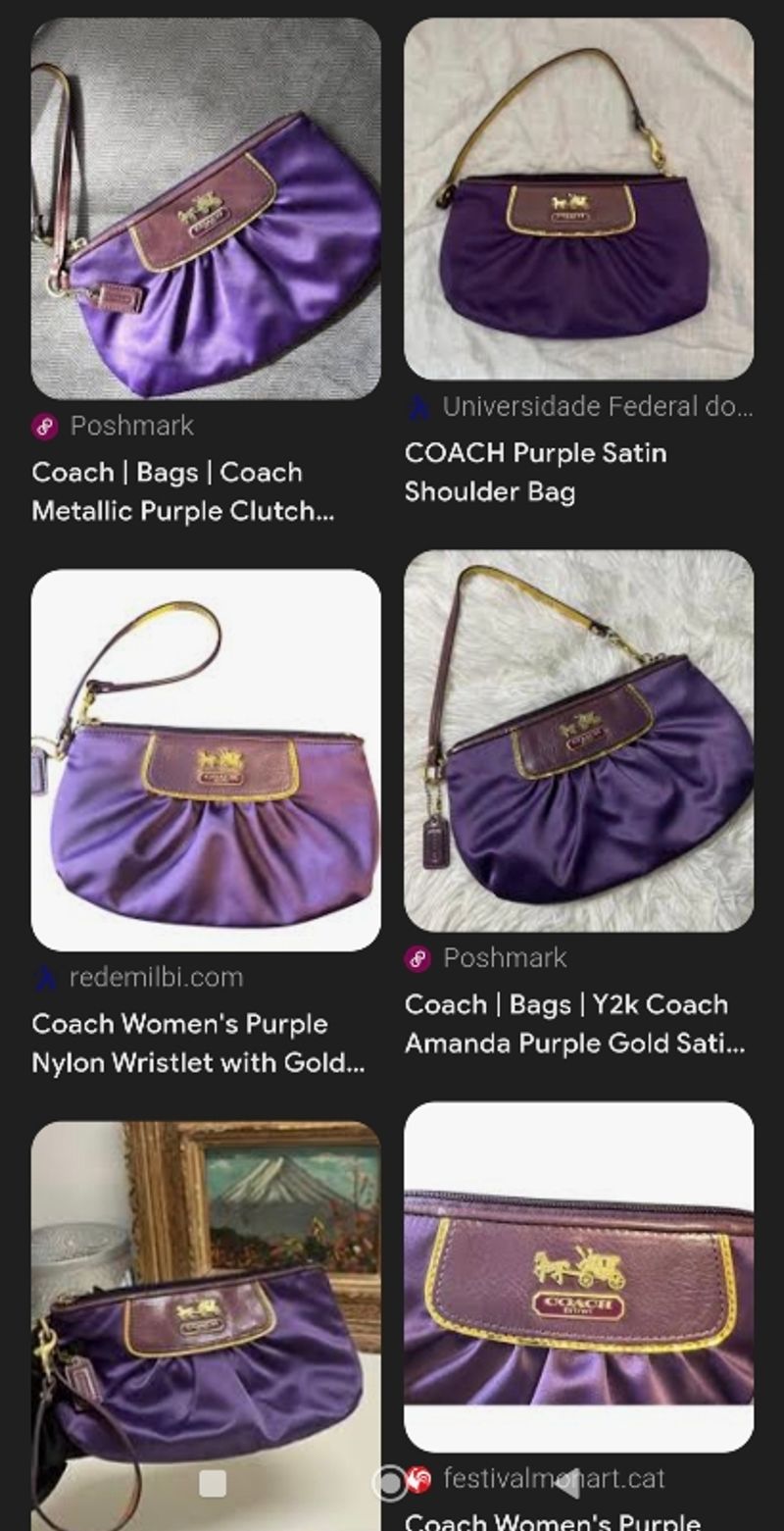 Wrislet Amanda in satin purple coach, foto 8