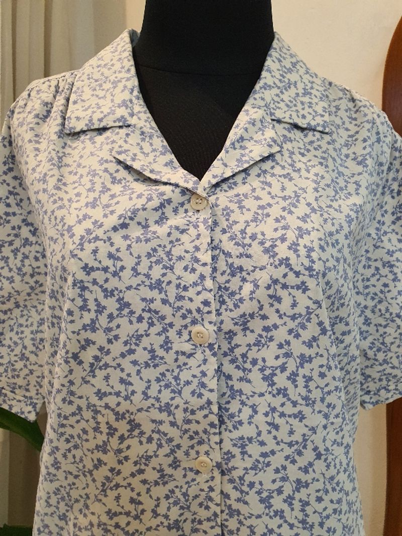 BLOUSE KATUN MOTIF DAUN, foto 3