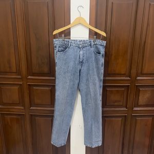 Loose Jeans Blue Washed