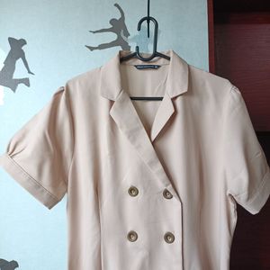URBAN EXCHANGE Verita Khaki Dress, Midi Dress, Gaun Wanita