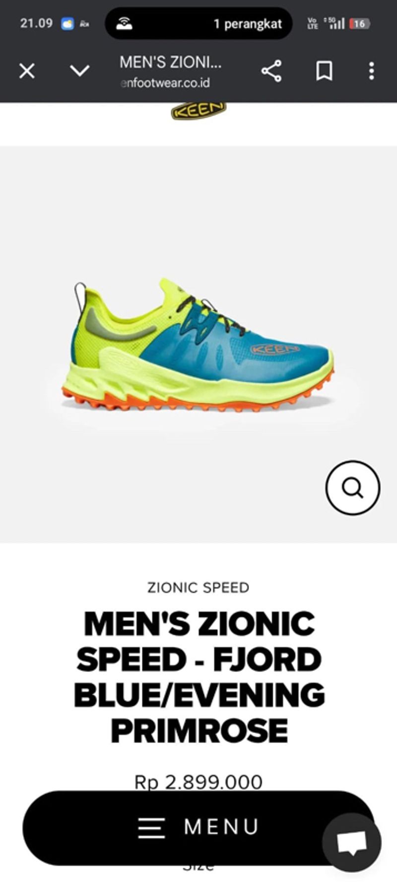 Sepatu Trail Run Keen Zionic Speed, foto 5