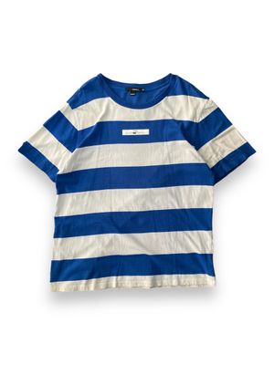Clride Minimalist T-shirt Pria white blue