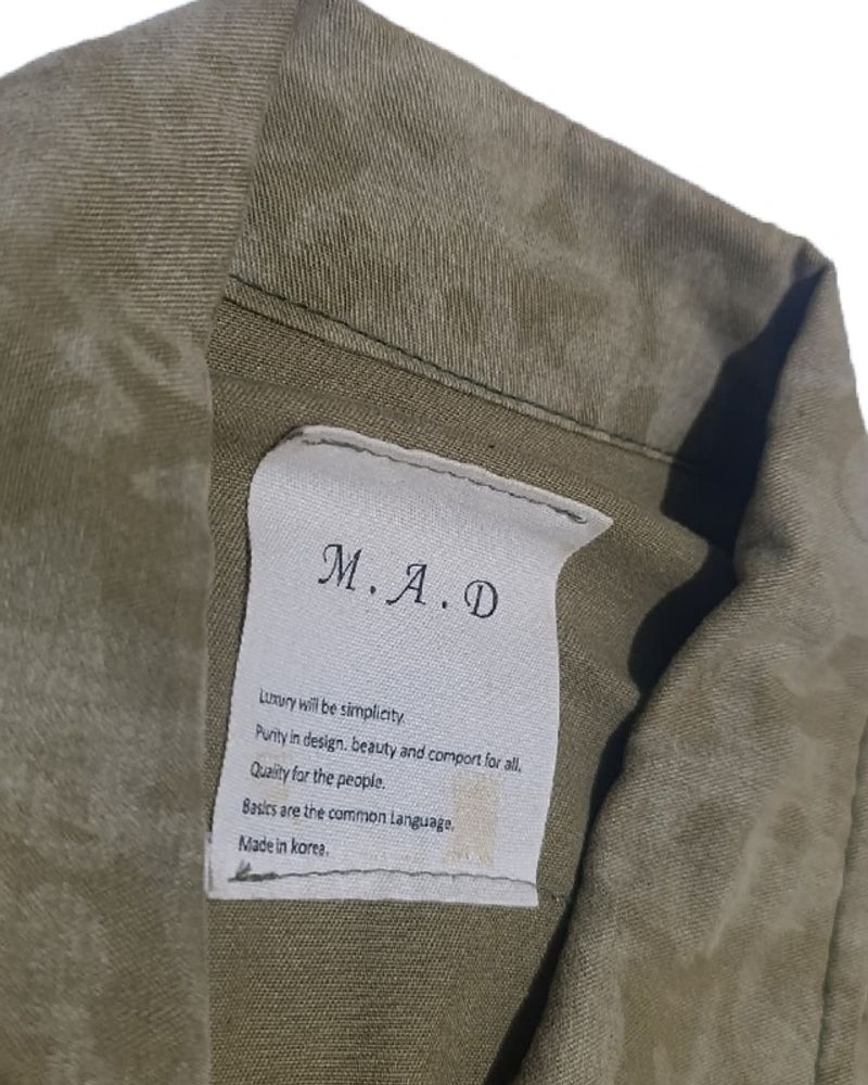 Korean Mad y2K Outerwear Camo soft Green Jacket, foto 4