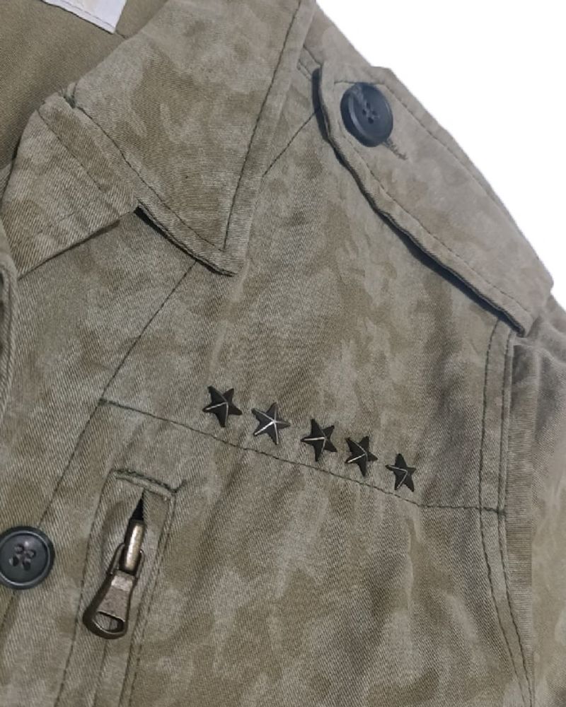 Korean Mad y2K Outerwear Camo soft Green Jacket, foto 3