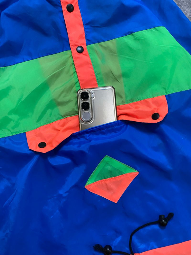 Color Block Cagoule Jacket Nylon, foto 4
