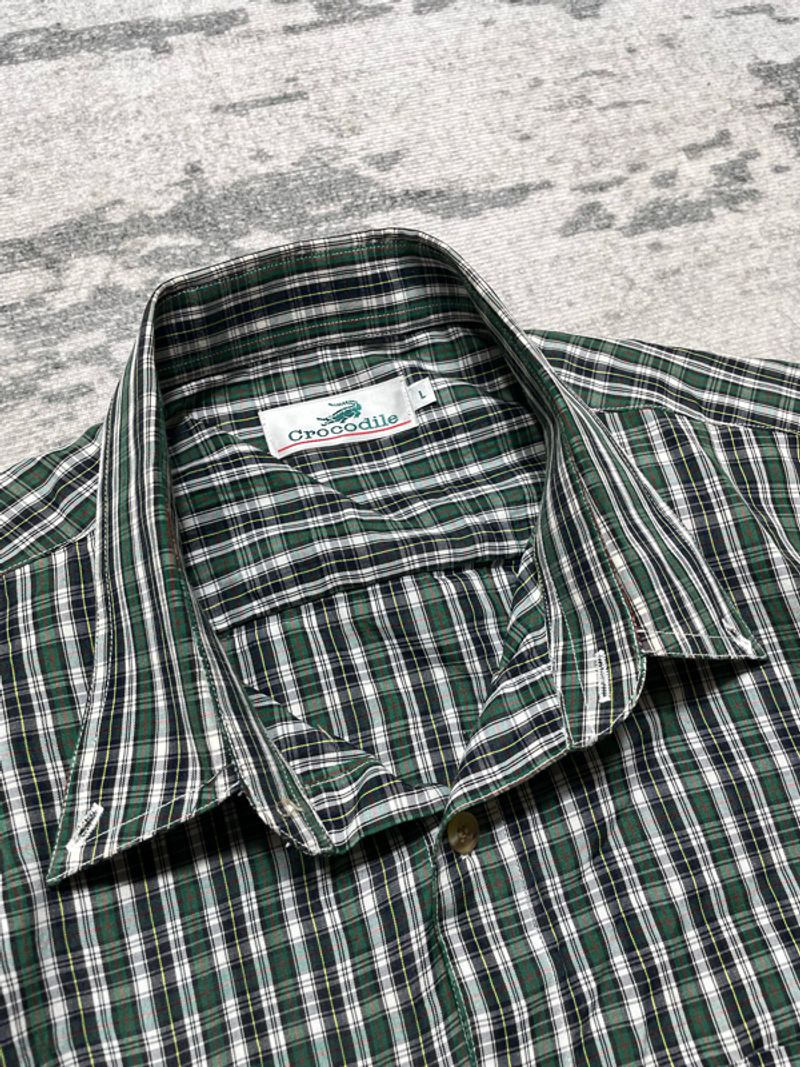 Crocodile plaid boxy shirt, foto 4