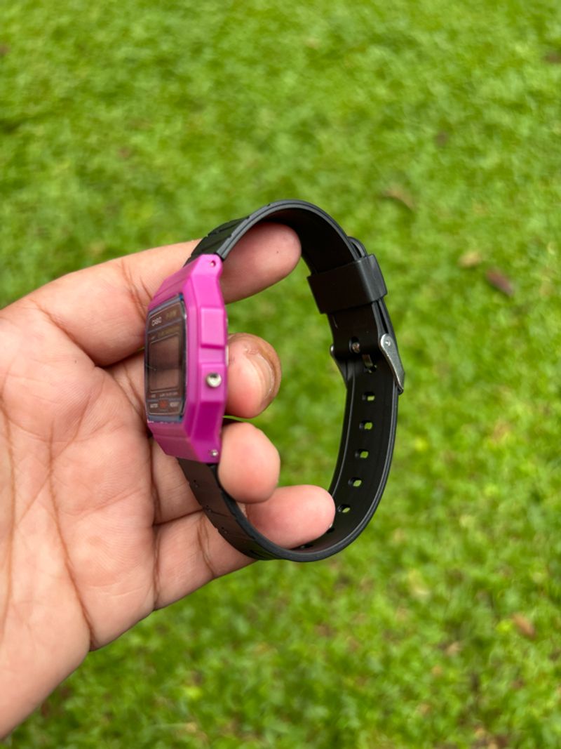 JAM CASIO F91W BLACK PURPLE, foto 4