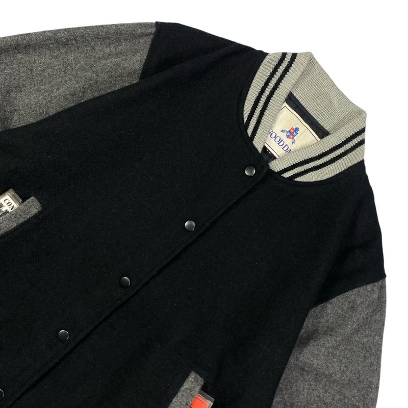 Casual Bomber jacket Pria black gray, foto 4