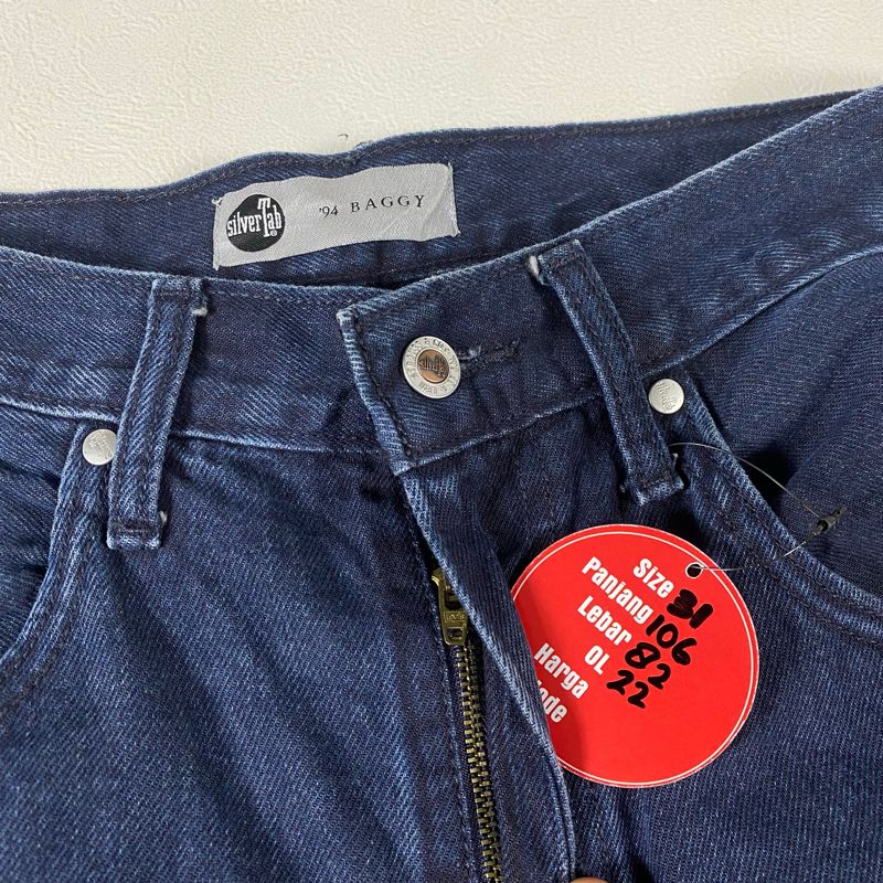Vtg levis silver tab 90s baggy jeans pants, foto 3