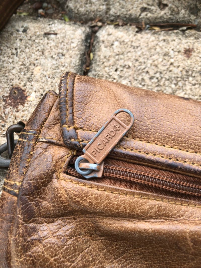 Vintage picard mesengger bag leather, foto 9