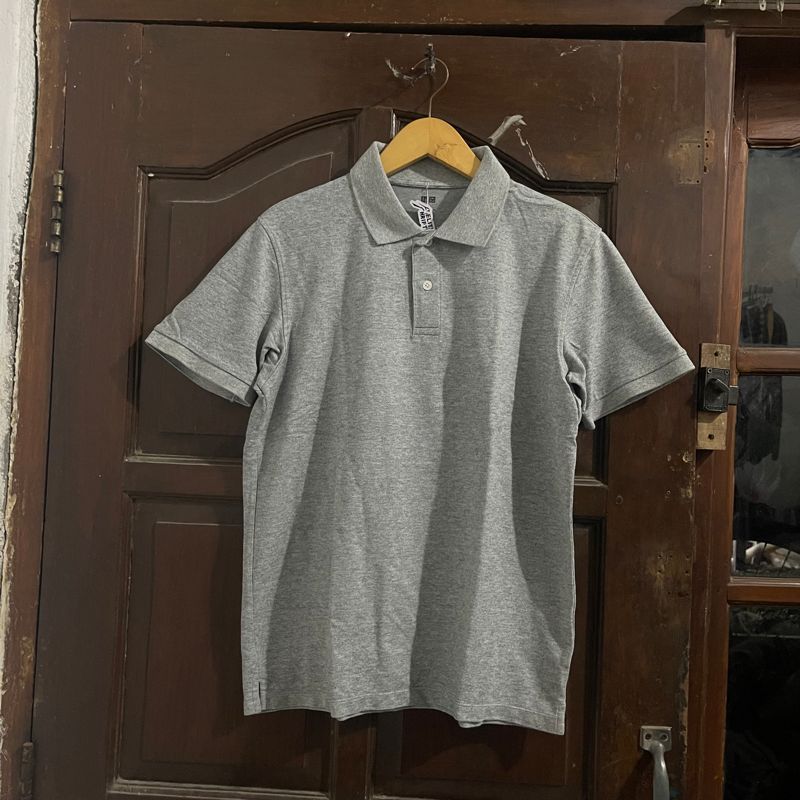 Uniqlo Basic Gray Cotton Slim Poloshirts, foto 2