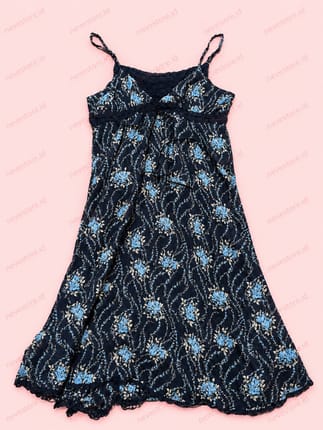 Mididress Floral Black Tosca