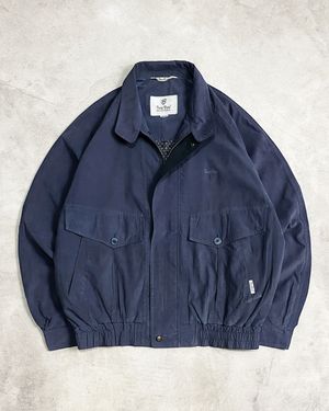 Troy Bros Suede Bomber Flight Harrington Work Jacket Vintage