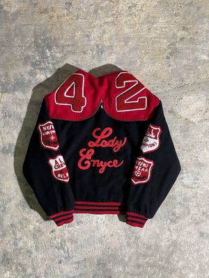 Lady Enyce Wool Beanie Varsity Jacket 90’s