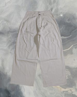 Celana Baggy Putih Pleated Ballon Jeans Gombrong D,CHIVE