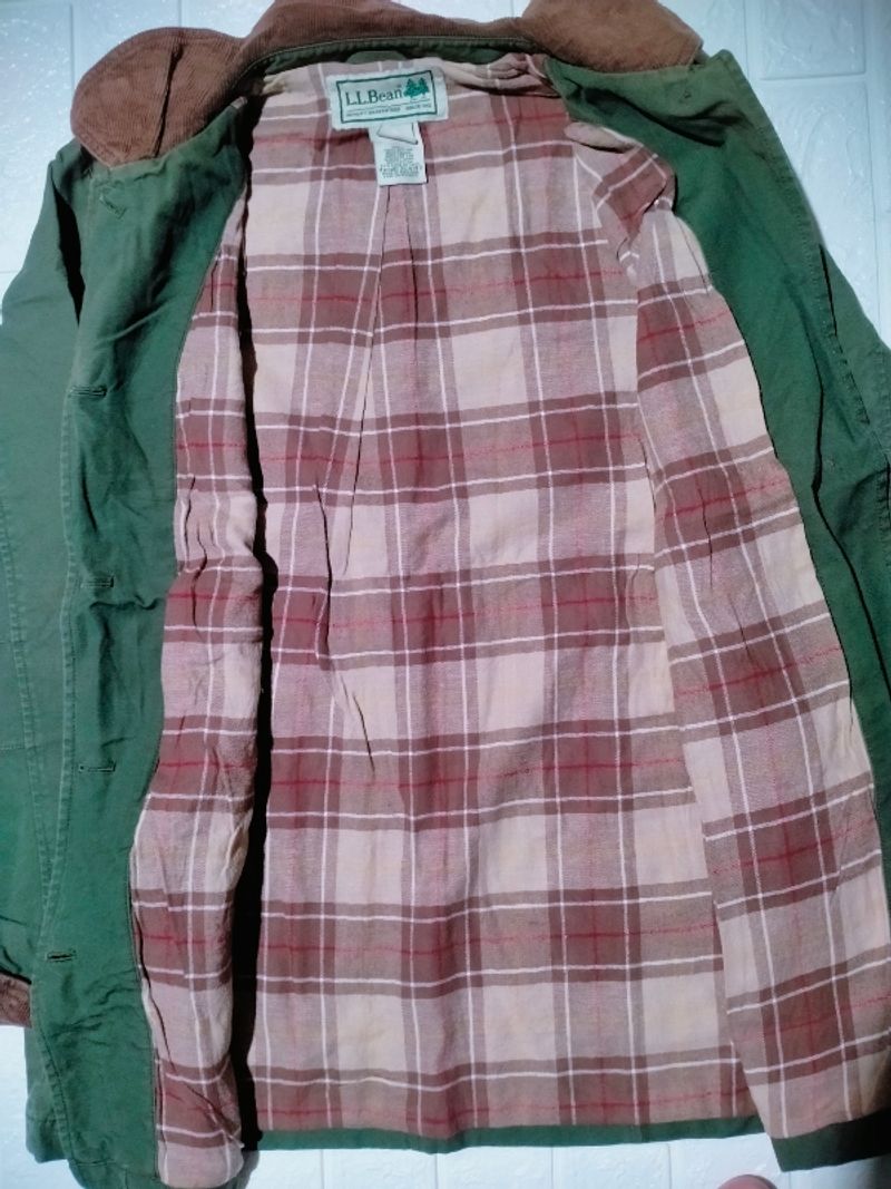 L.L bean parka hijau zaitun, foto 3