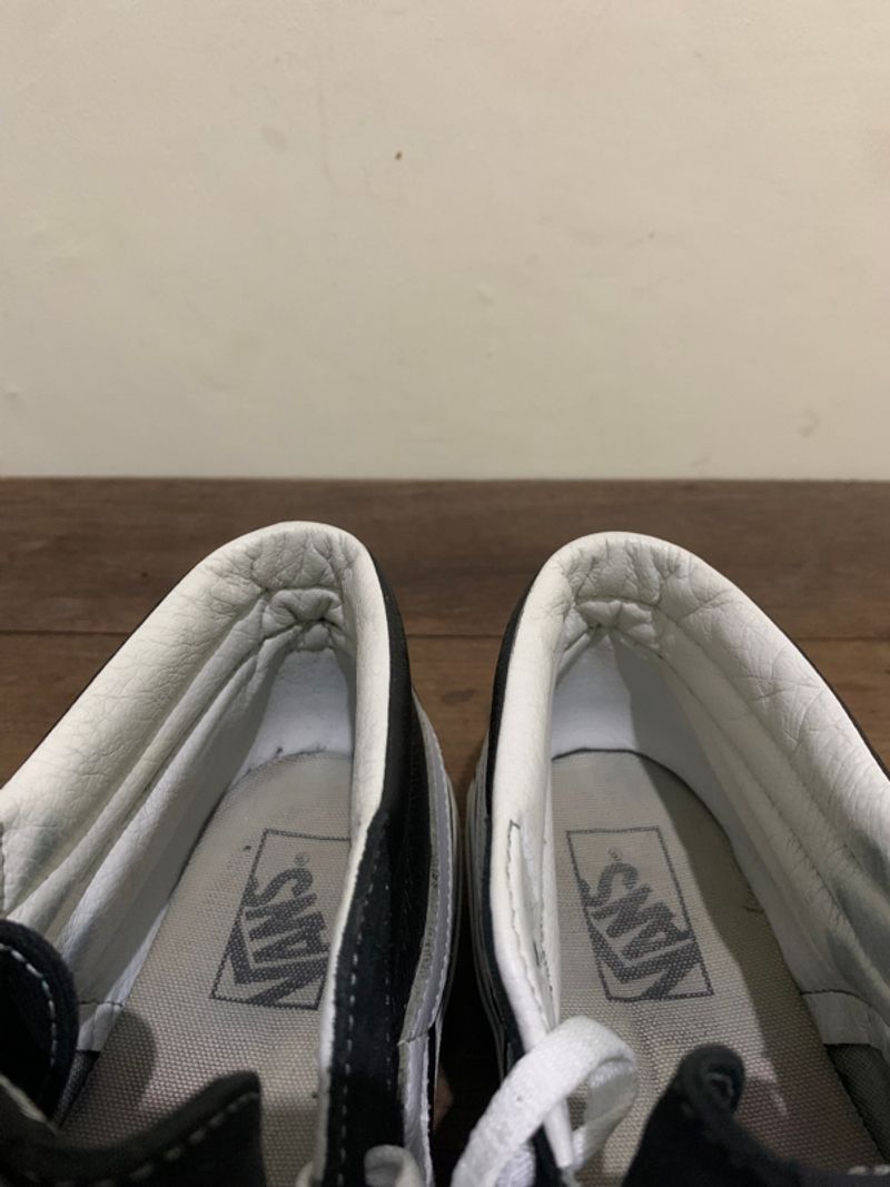Vans Sk8 Mid Leather Black White, foto 8