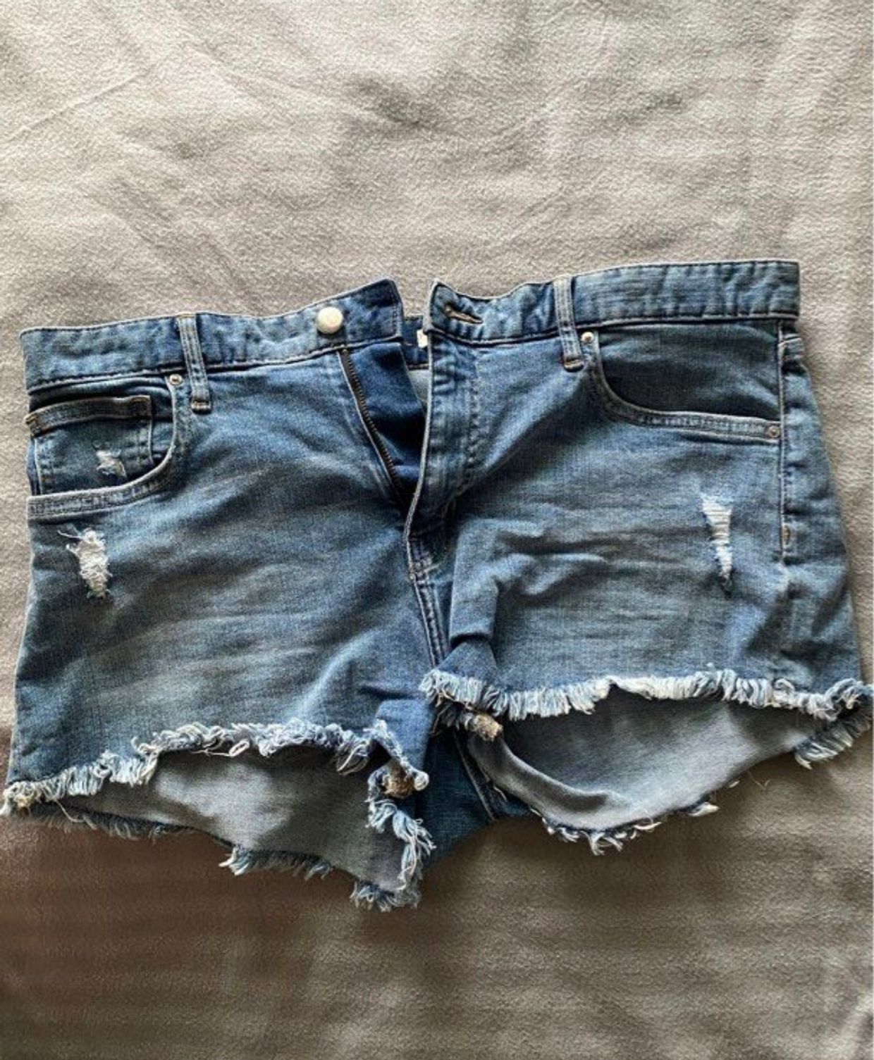 H&M Streetwear Casual Short Wanita blue