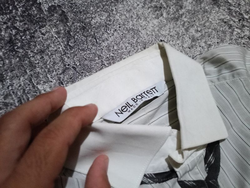 Neill barrett necktie shirt, foto 4